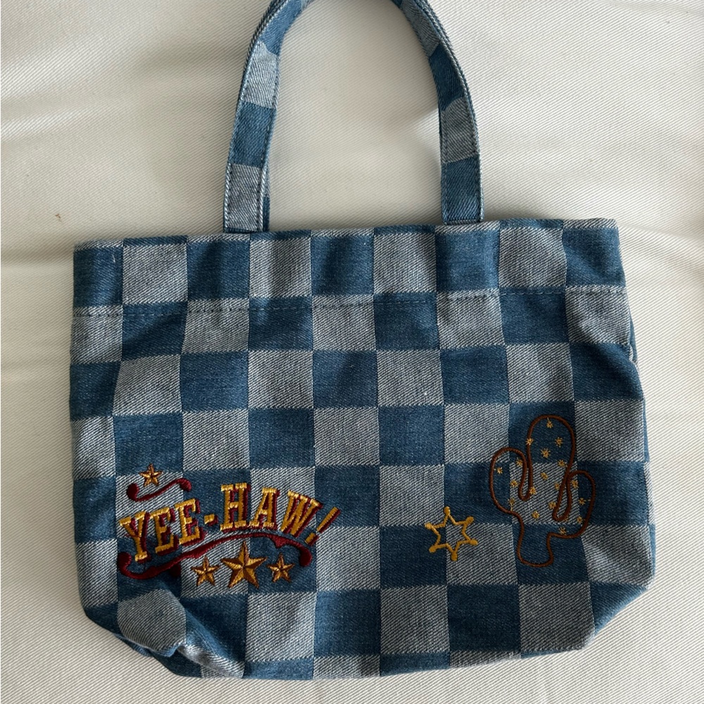 Yeehaw denim cowgirl mini tote - Urban Outfitters